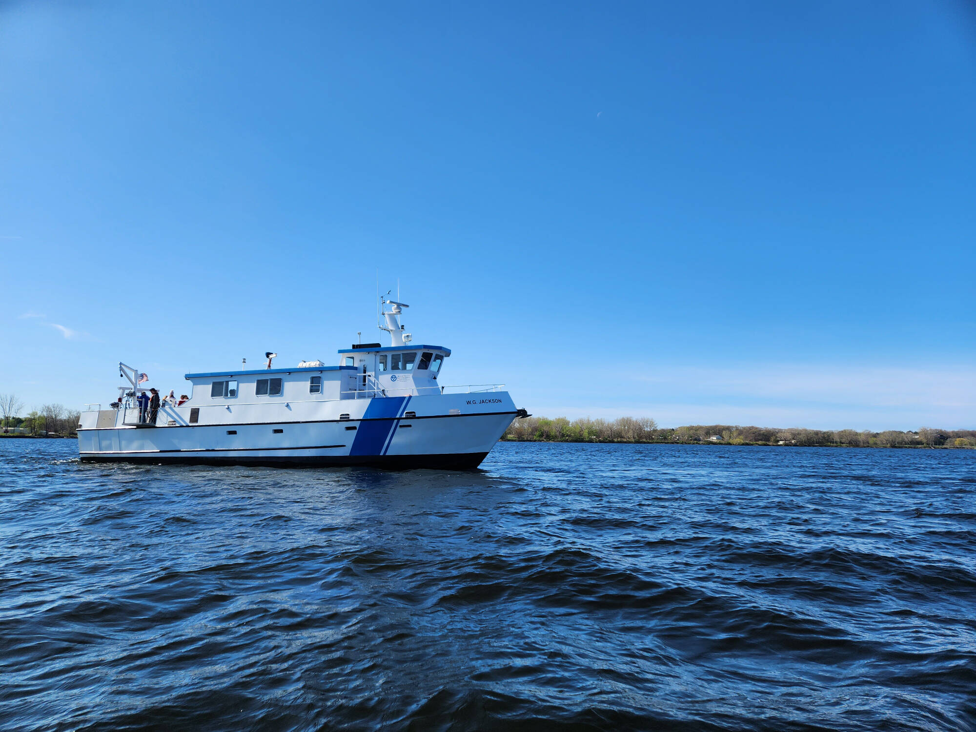 The W.G. Jackson on an aquatic science cruise